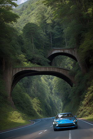 自由之旅驰骋在风景绝美的公路上