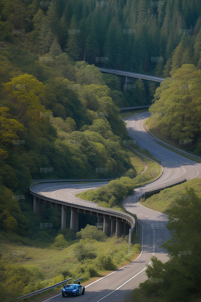 自由之旅驰骋在风景绝美的公路上