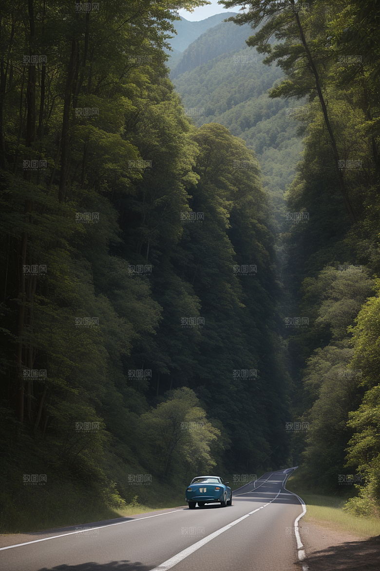 自由之旅驰骋在风景绝美的公路上