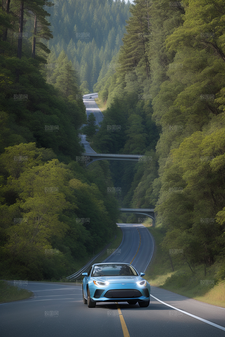 自由之旅驰骋在风景绝美的公路上