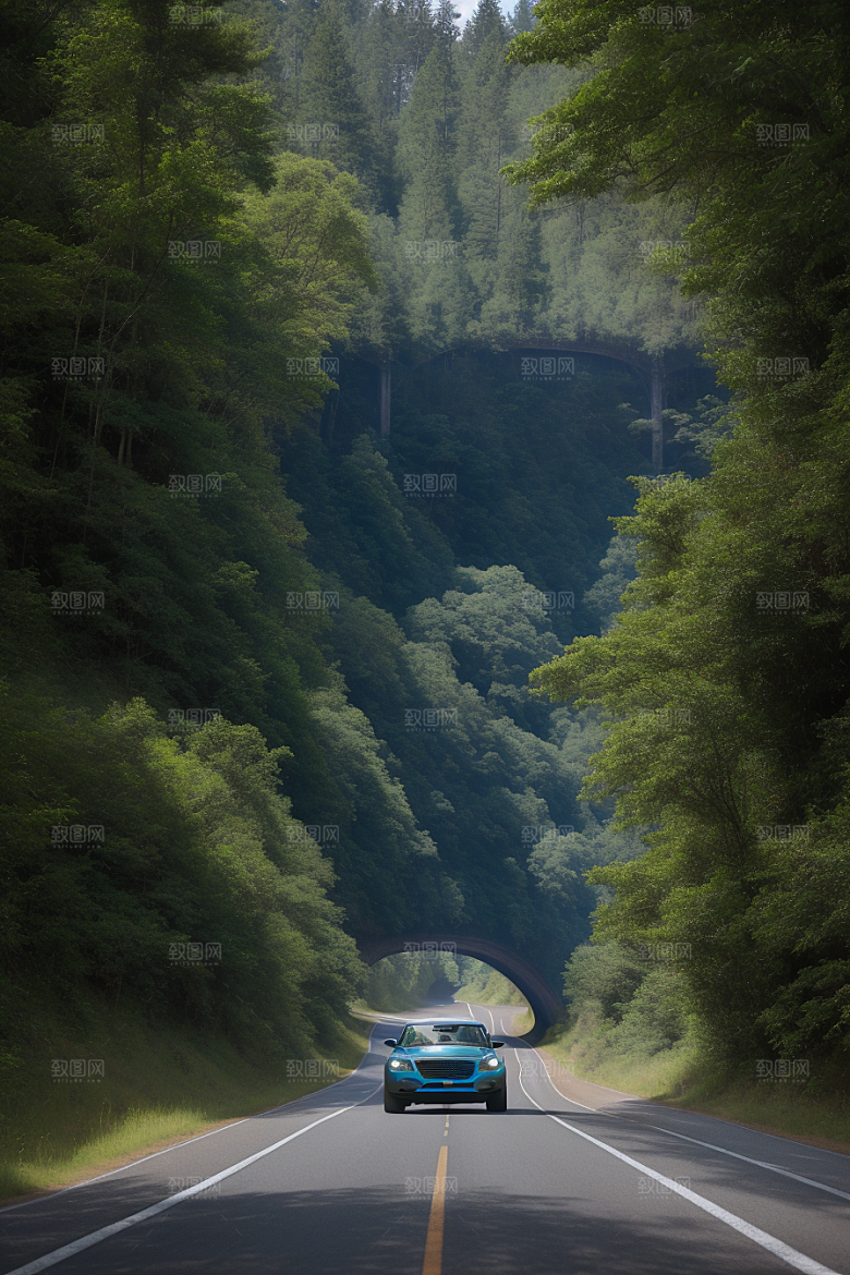 自由之旅驰骋在风景绝美的公路上