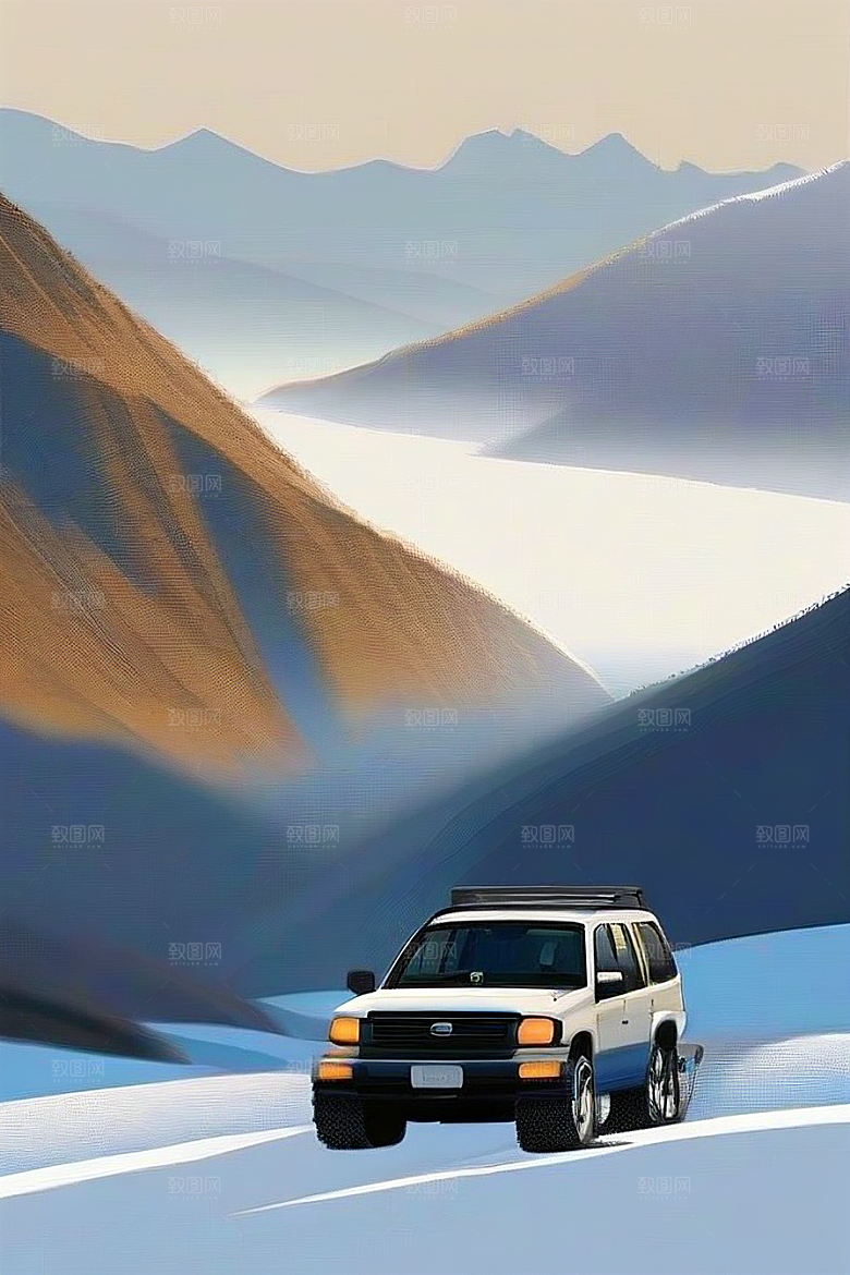 冰雪驾驶征服雪山高峰的畅快之旅