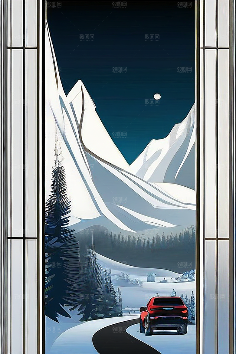 冰雪驾驶征服雪山高峰的畅快之旅