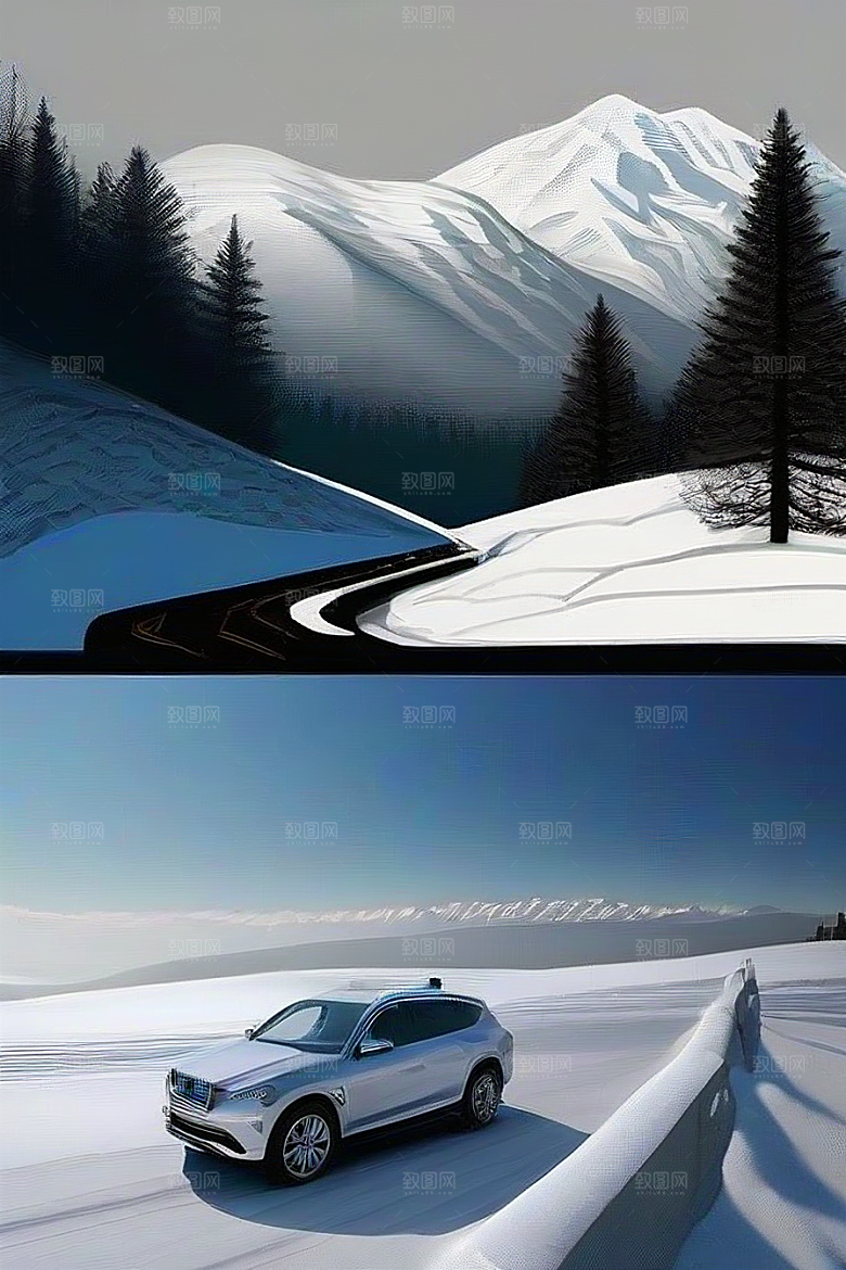 冰雪驰骋雪山之旅的速度与激情