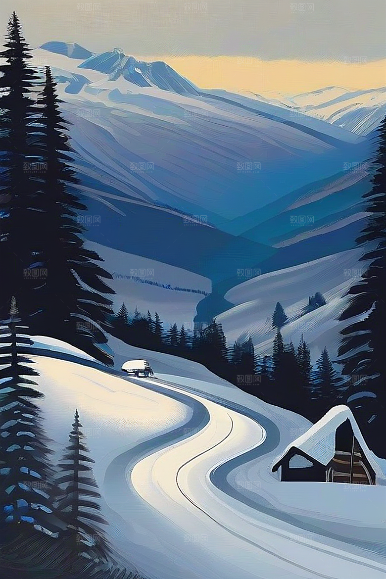 冰雪驰骋雪山之旅的速度与激情
