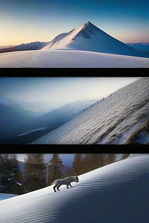 雪域探险驾驶在雪山中的冒险之旅