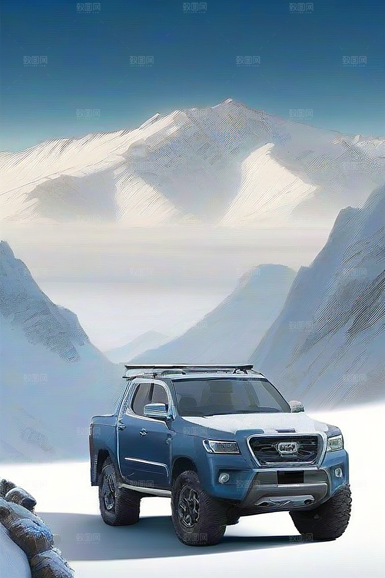 静谧之旅雪山中的宁静与美丽