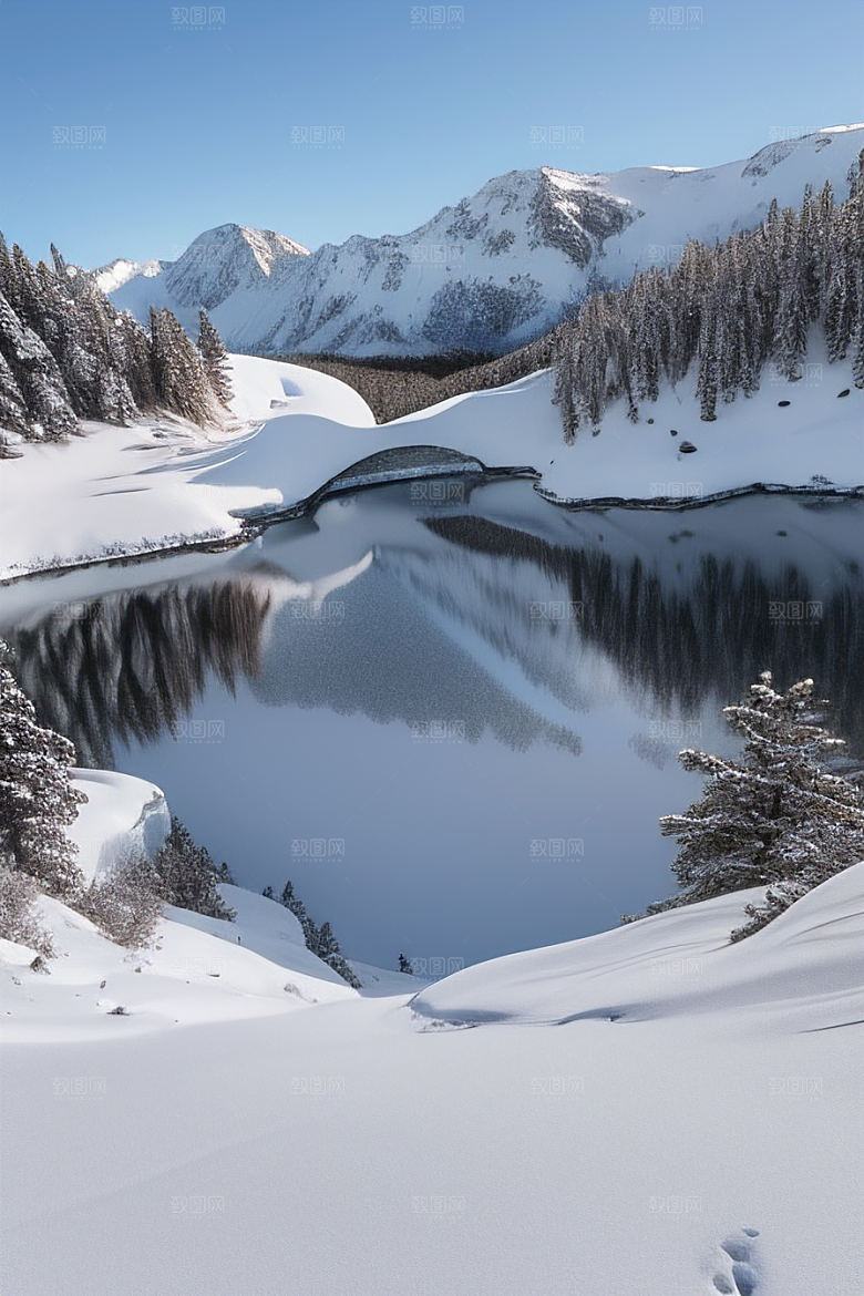 雪山奇遇驾驶在雪山间的壮丽冒险