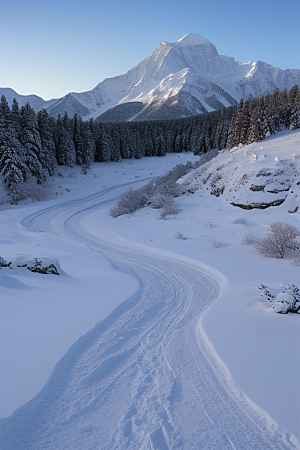 冰雪飞驰雪山之旅的速度与激情