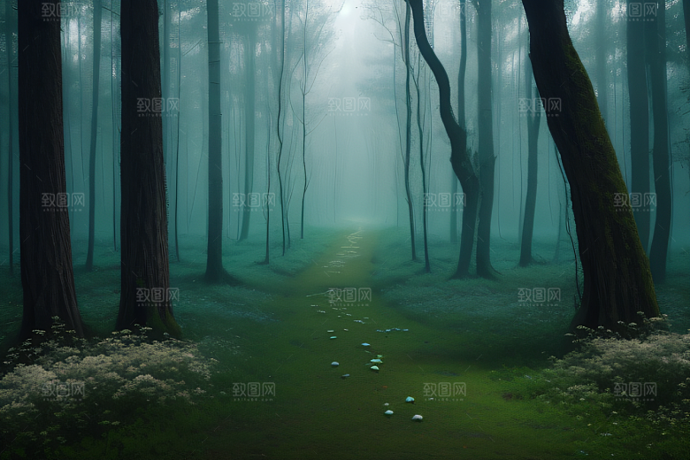 春天奇迹绚丽色彩下的春日盛景