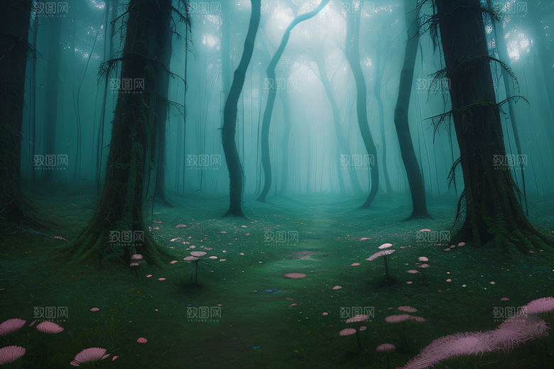 春天奇迹绚丽色彩下的春日盛景