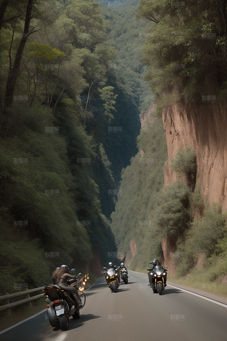 壮丽探险摩托穿越壮丽峡谷的冒险之旅