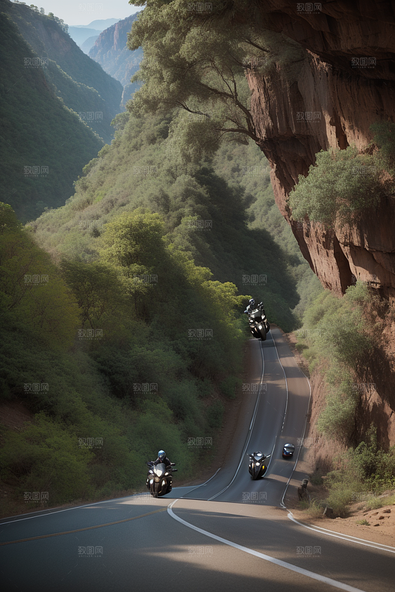 壮丽探险摩托穿越壮丽峡谷的冒险之旅