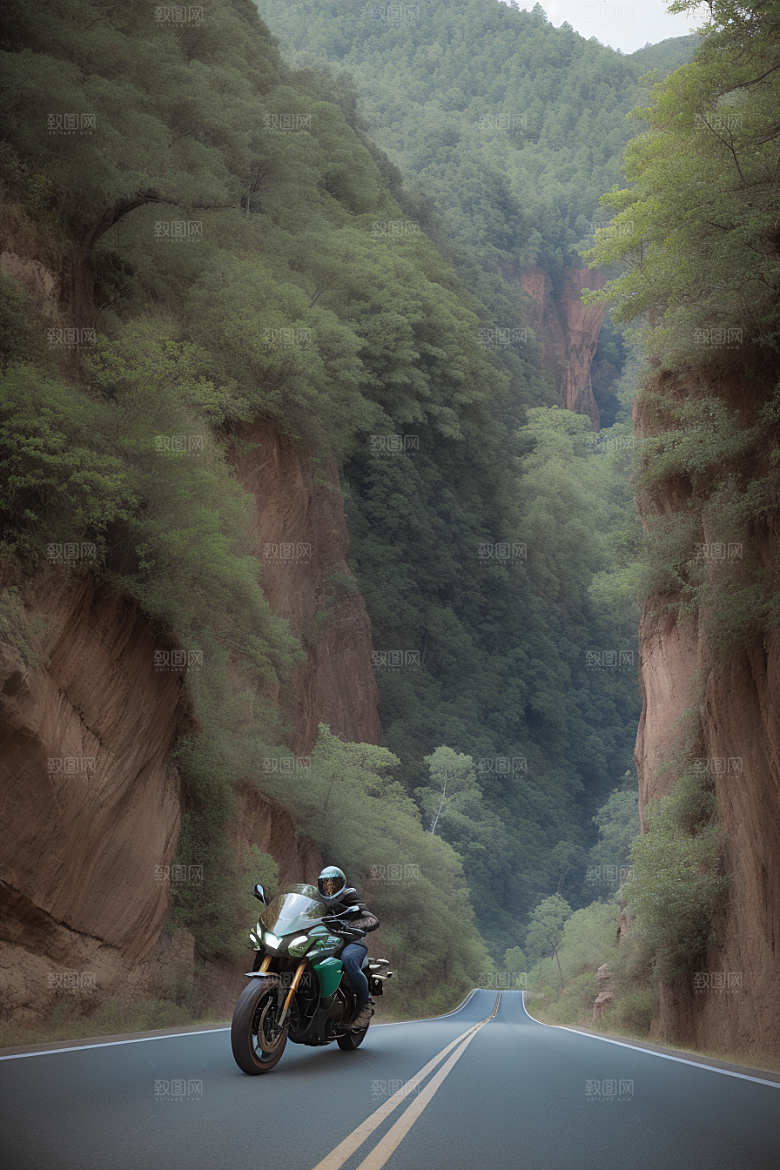 壮丽探险摩托穿越壮丽峡谷的冒险之旅
