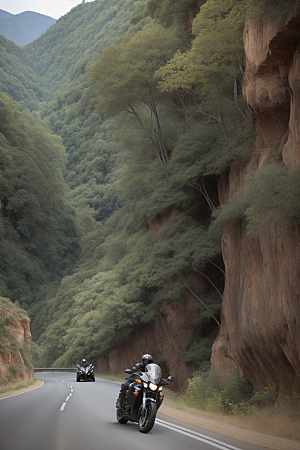 自由驾驶摩托驰骋峡谷的速度与自由