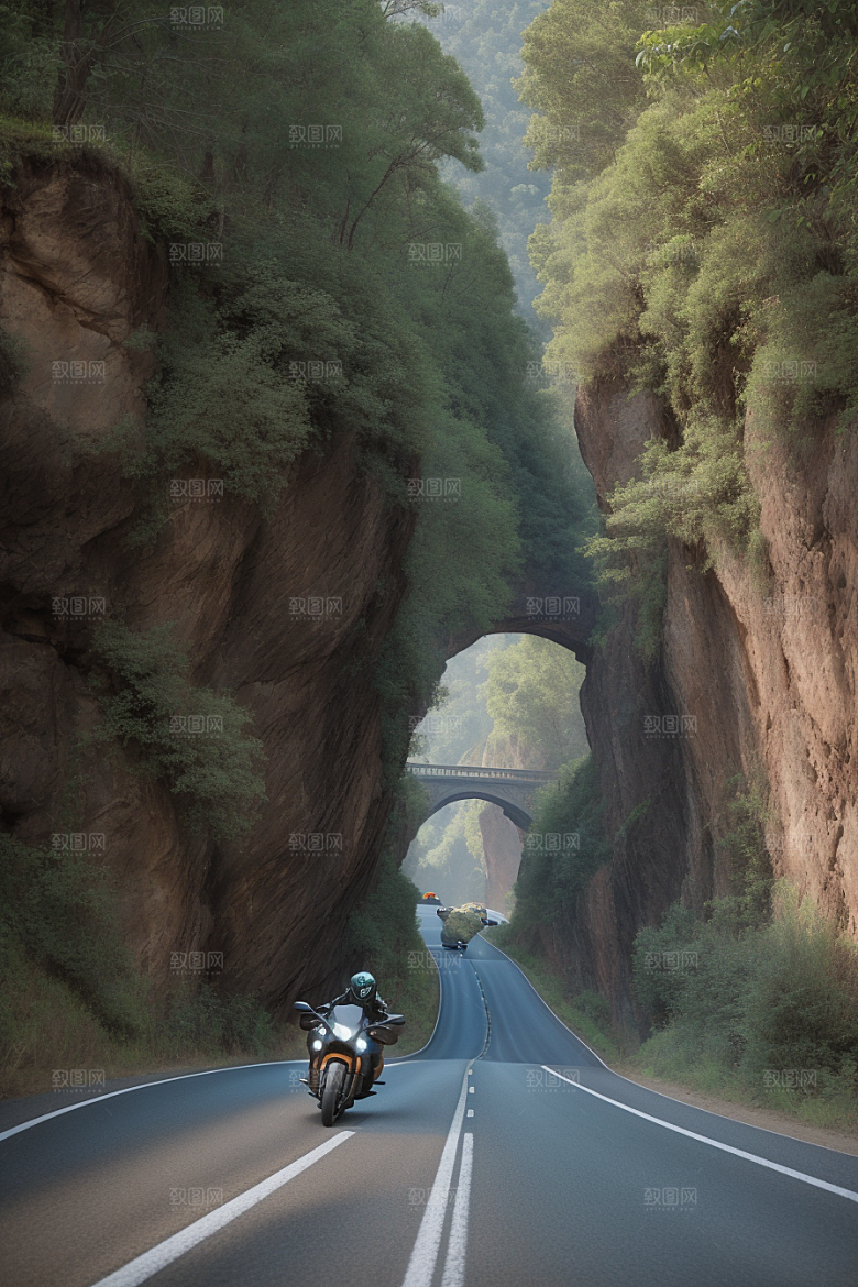 自由驾驶摩托驰骋峡谷的速度与自由