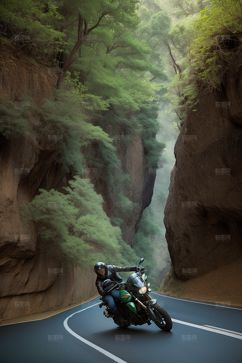 自由驾驶摩托驰骋峡谷的速度与自由