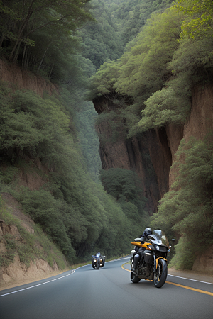 峡谷之旅穿越壮丽峡谷的摩托壮游