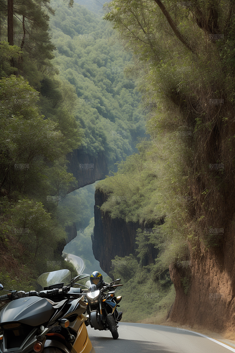 峡谷之旅穿越壮丽峡谷的摩托壮游