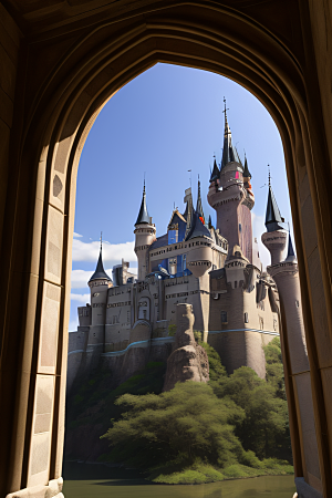 细节和设计城堡的艺术之美
