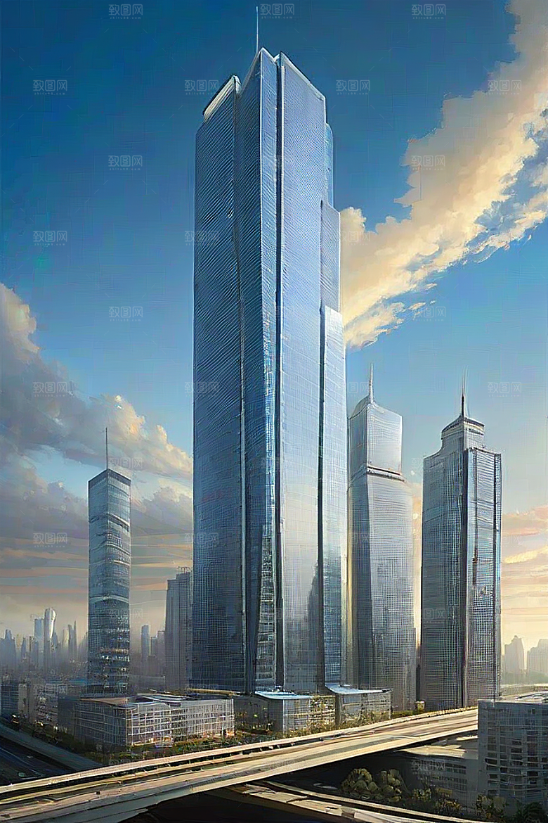 飞越都市高楼大厦与飞机的现代探险