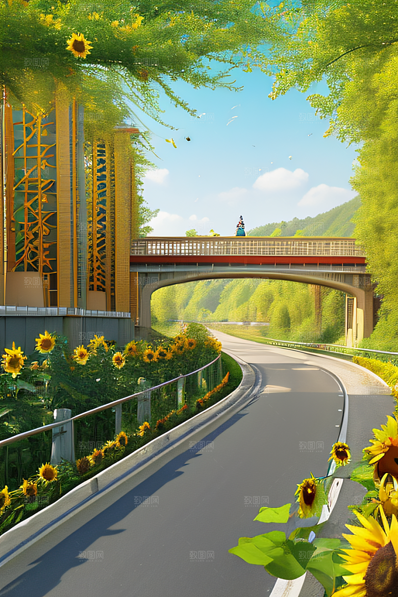 太阳花之旅公路上的温暖与喜悦