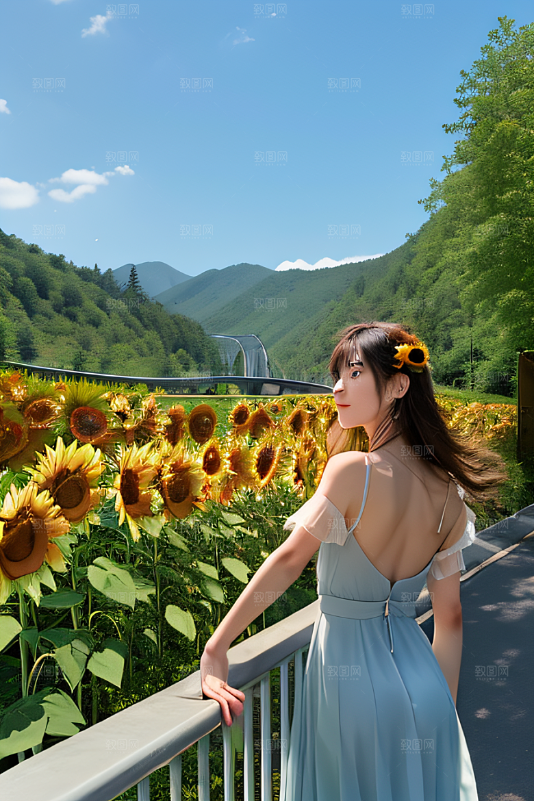 自然奇观太阳花公路与桥梁的和谐共存