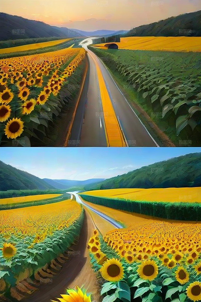 天堂之路太阳花引路桥梁相伴