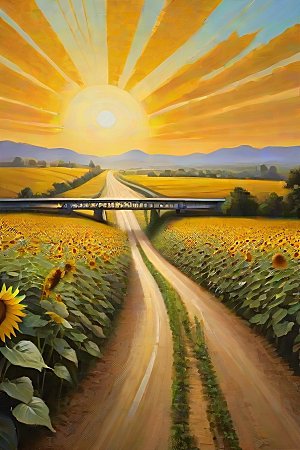 太阳花引路追寻开放道路的美丽之旅