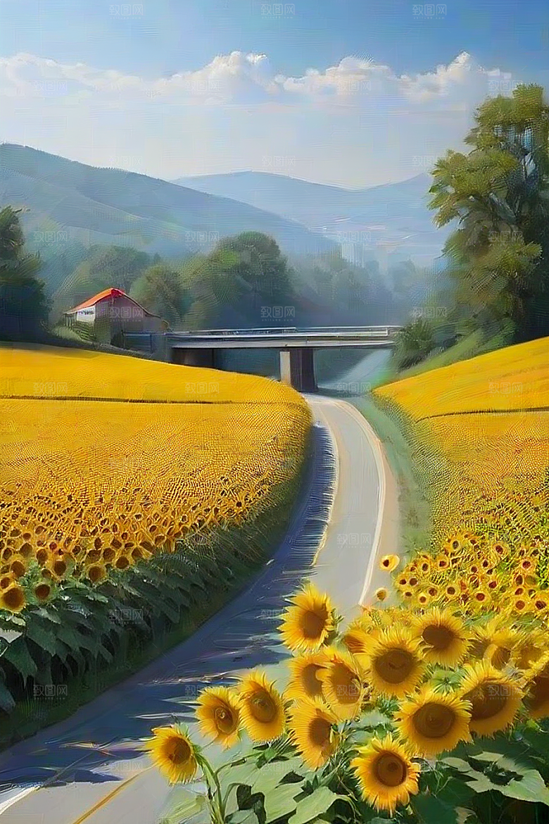 探索与自由沿着风景如画的公路踏上冒险之旅