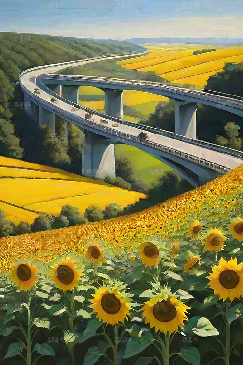 探索与自由沿着风景如画的公路踏上冒险之旅