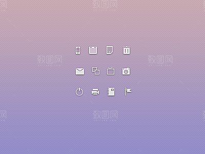 日常生活图按钮PSD设计