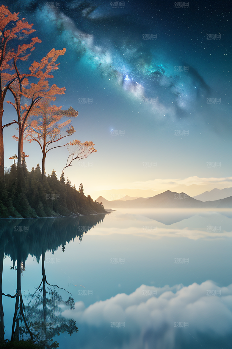 天空之上大自然的和谐