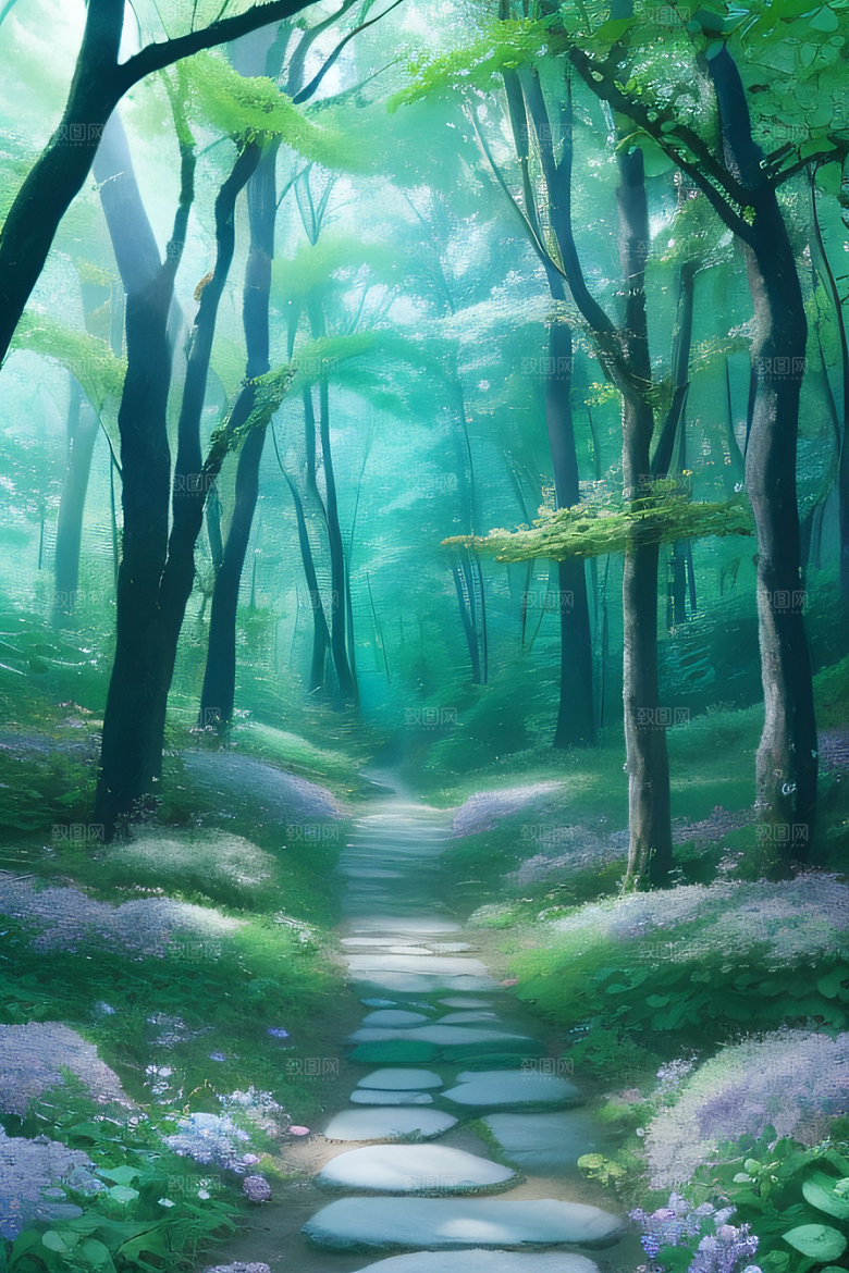 五彩斑斓的花朵与蜜蜂共舞