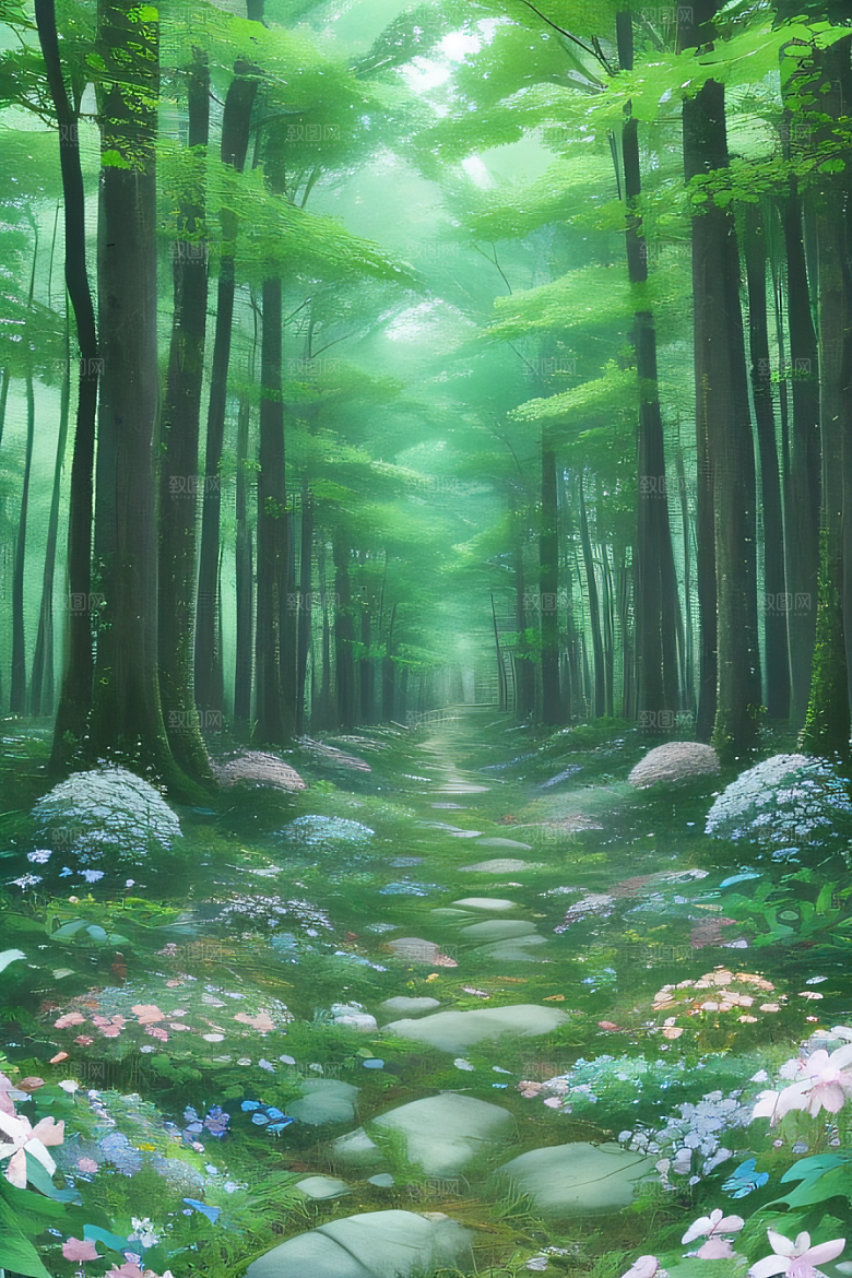 五彩斑斓的花朵与蜜蜂共舞