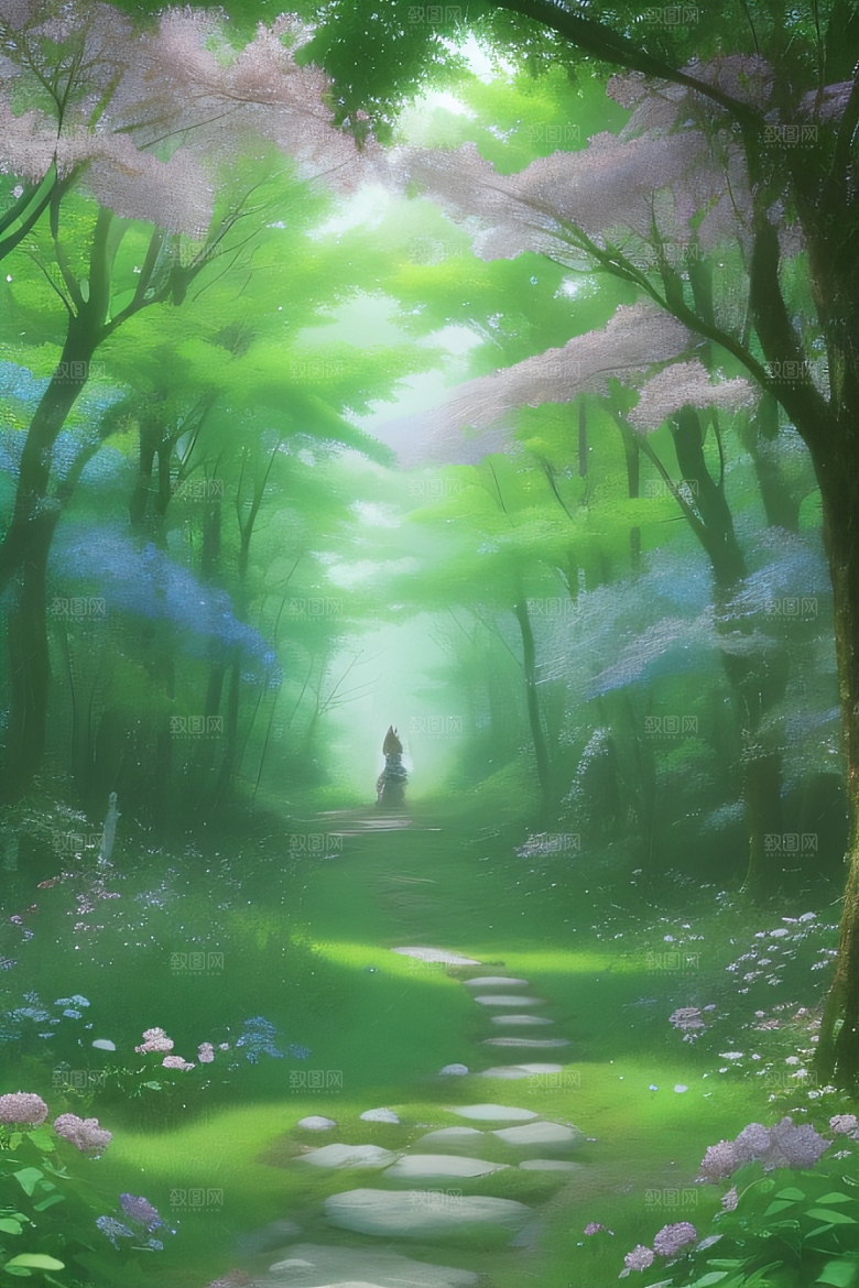 魔幻森林中的生机与魅力