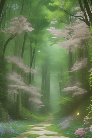 魔幻森林中的生机与魅力