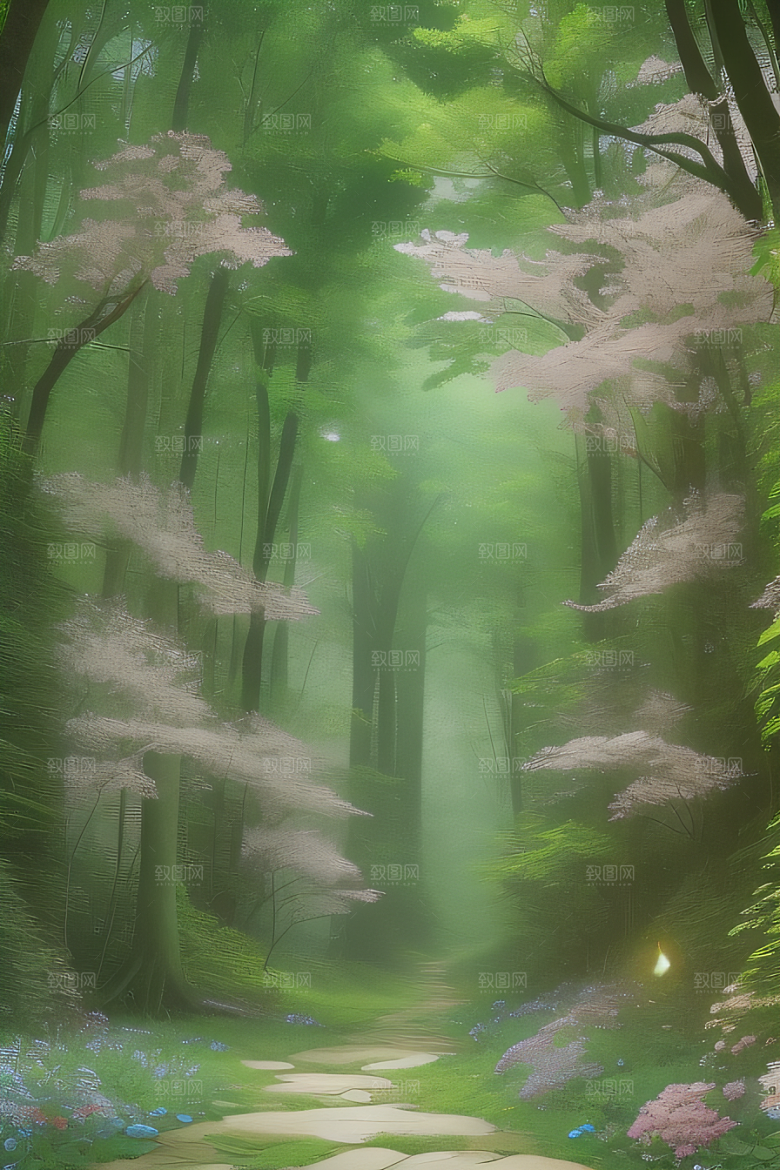 魔幻森林中的生机与魅力