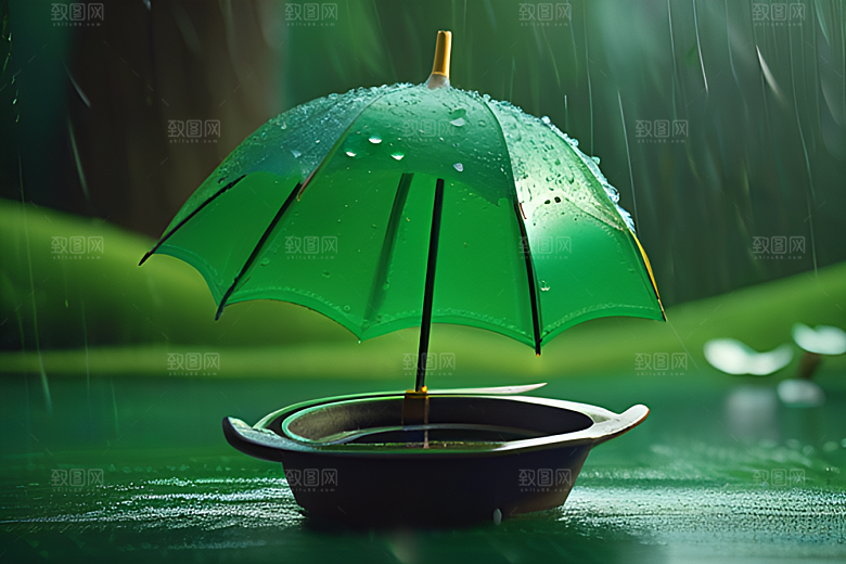 崔白在雨中的艺术表达