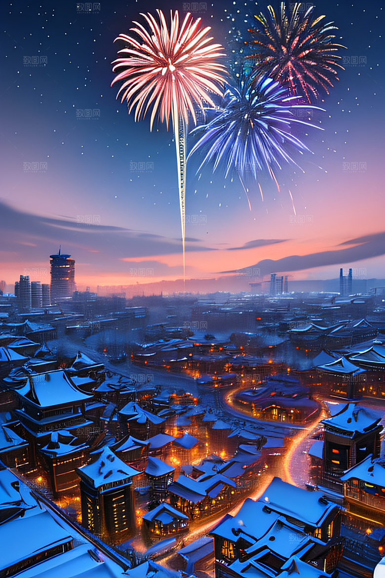 唐朝长安夜景的超现实之美