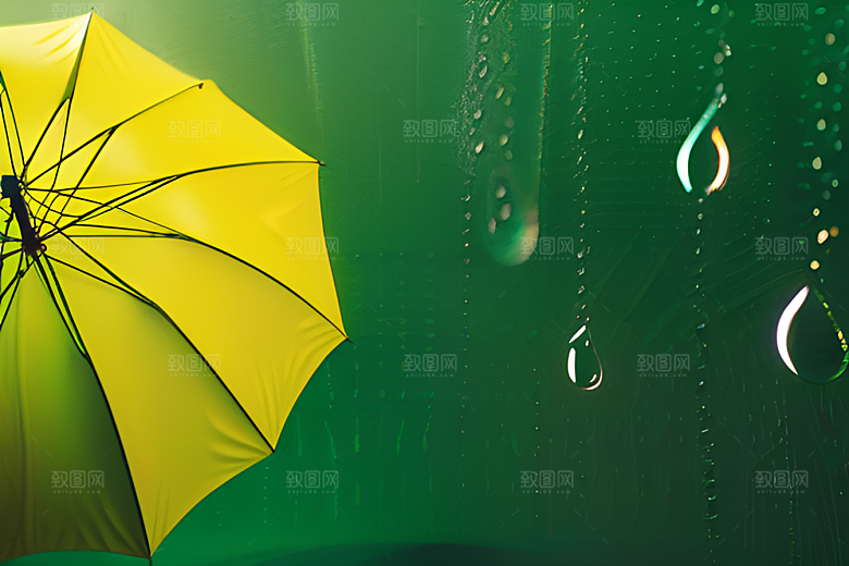 崔白与雨水的完美交融