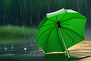 崔白与雨水的完美交融