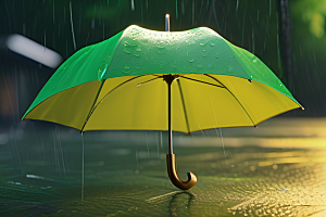 崔白与雨水的完美交融