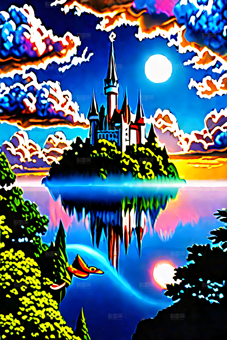 缤纷的童话世界绘画艺术