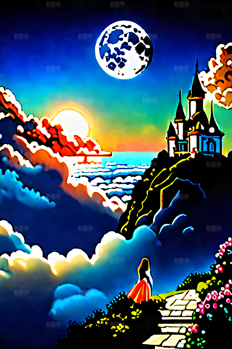 缤纷的童话世界绘画艺术