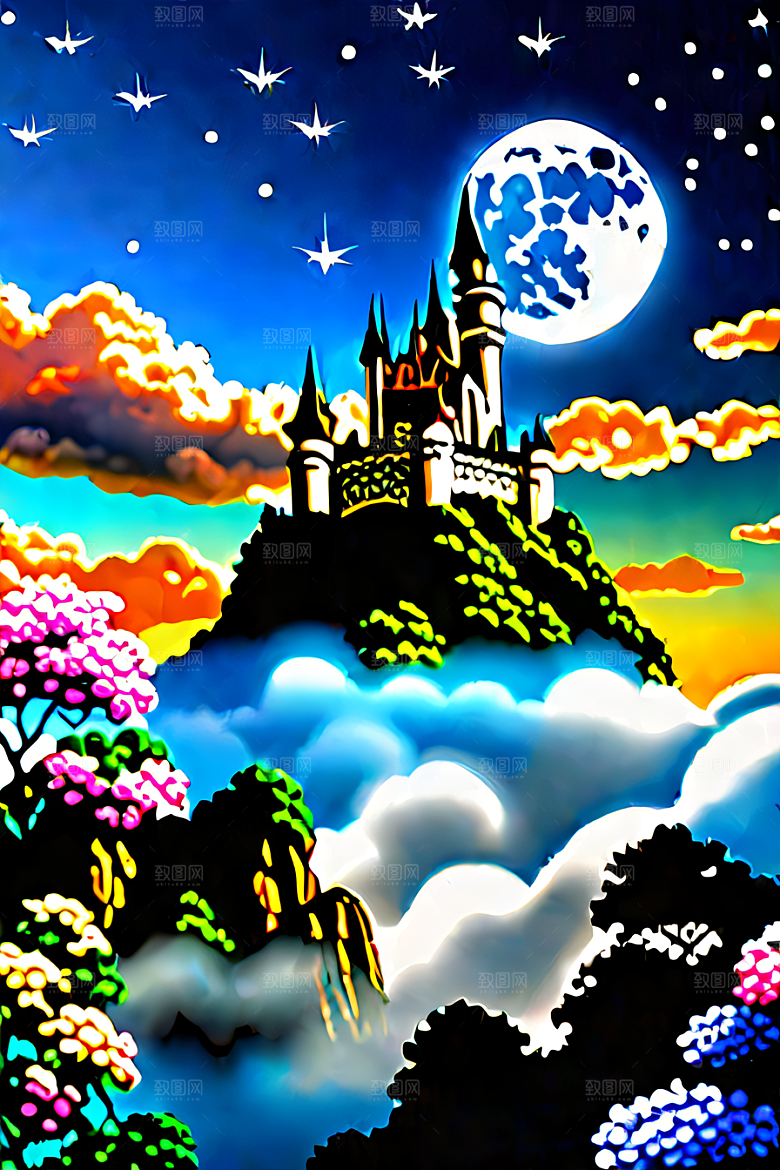 缤纷的童话世界绘画艺术