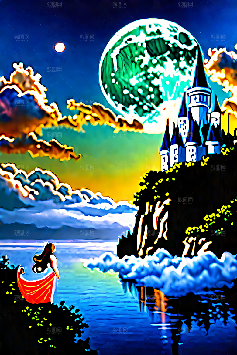 缤纷的童话世界绘画艺术