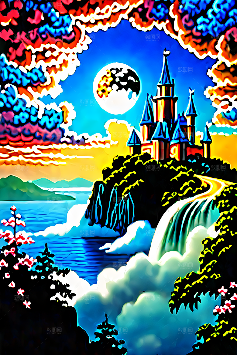 缤纷的童话世界绘画艺术