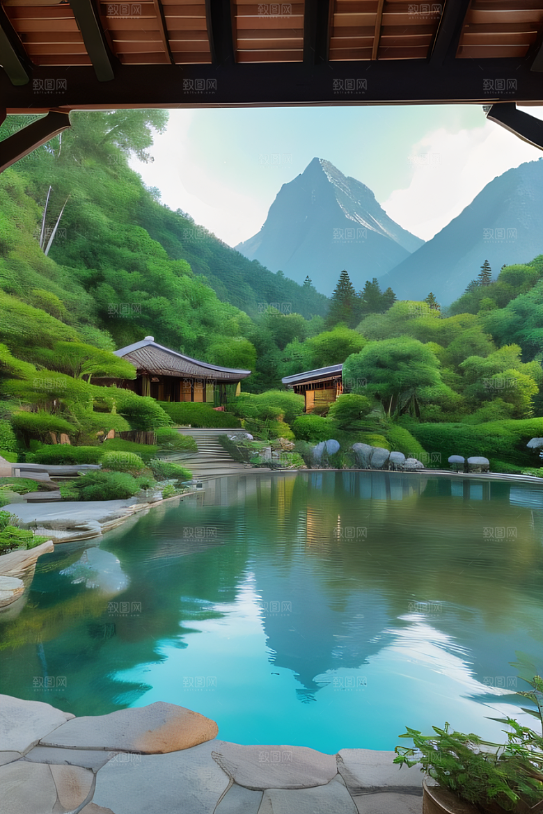 山水人居静谧山间别墅的完美融合