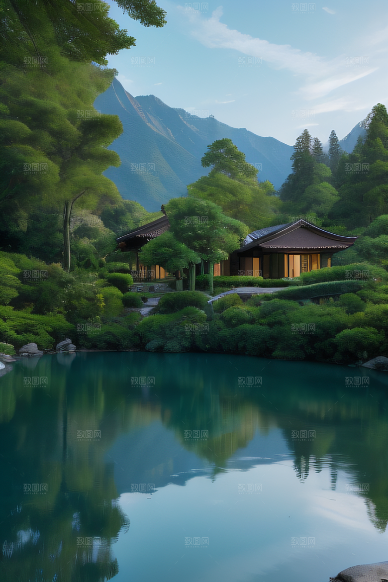 山水人居静谧山间别墅的完美融合